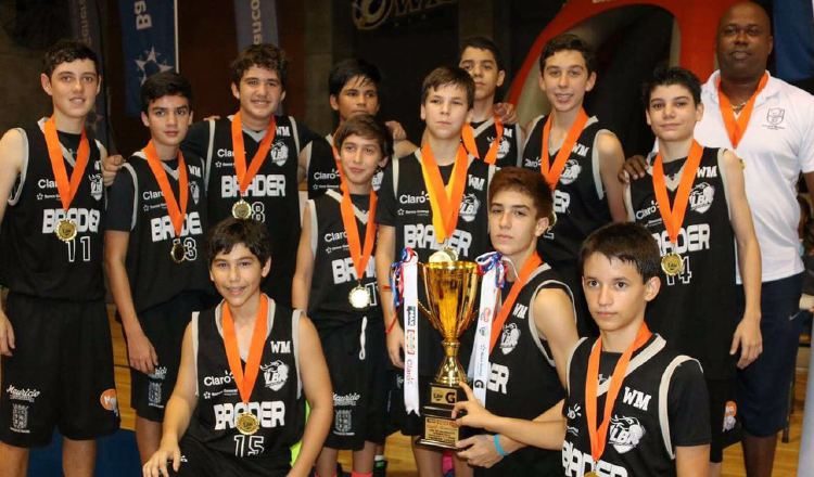Equipo Sub-14 de baloncesto del colegio Brader. Cortesía