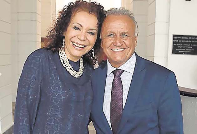 7. Priscila Delgado y Miguel del Sel.