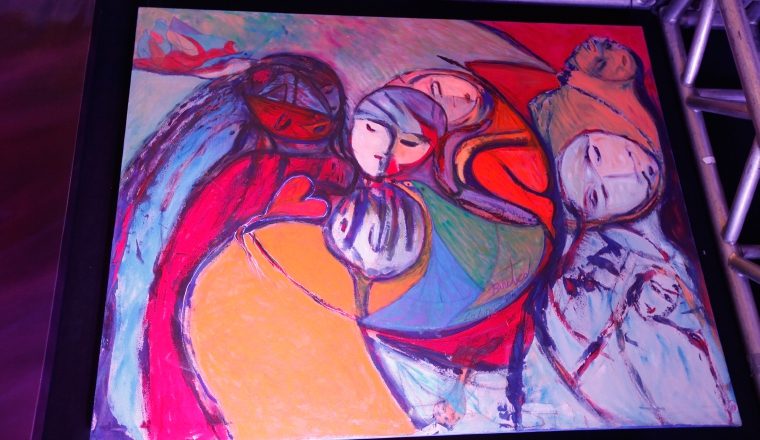 Obra de Fabiola Buritica, artista panameña. /Foto Aurelio Herrera