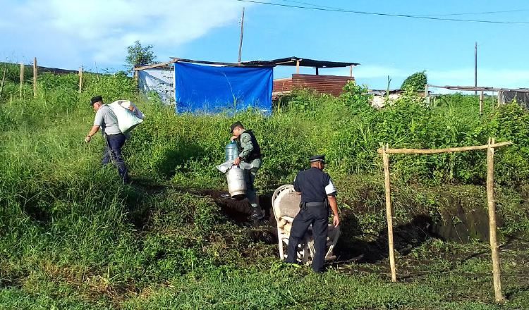 La cantidad de personas en los terrenos había disminuido. /Foto Mayra Madrid