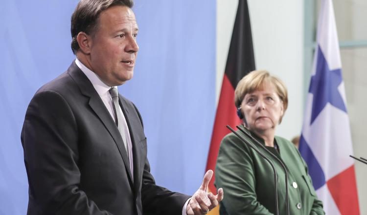 El presidente Varela realizó una gira por Alemania, donde se reunió con la canciller  Ángela Merkel. /Foto EFE