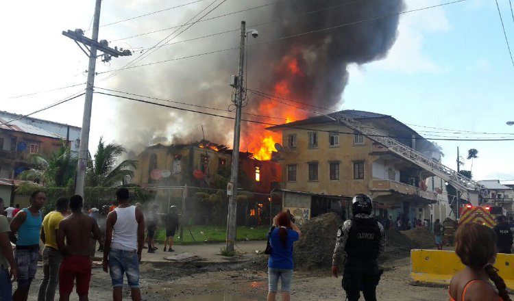 Area del fuego. /Foto Cortesía 