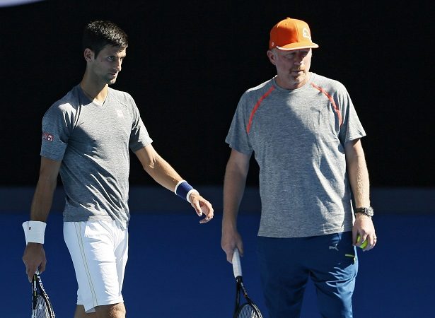Novak y Becker a inicios de año. Foto/EFE