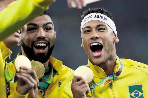 Neymar y Brasil prueban el oro olímpico. /Foto AP