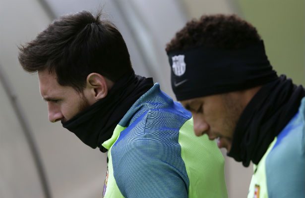 Los astros Messi y Neymar./ Foto AP