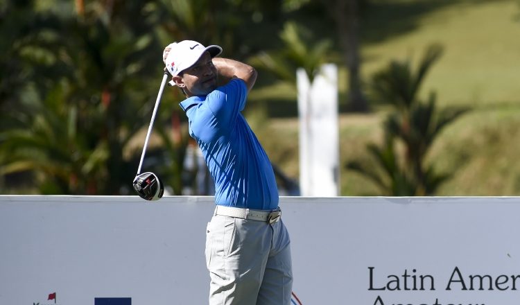 El jugador panameño firmó ayer la mejor tarjeta de todas sus participaciones en el Latin America Amateur Championship, un ‘score’ que  de momento lo ubica entre los cinco mejores.
