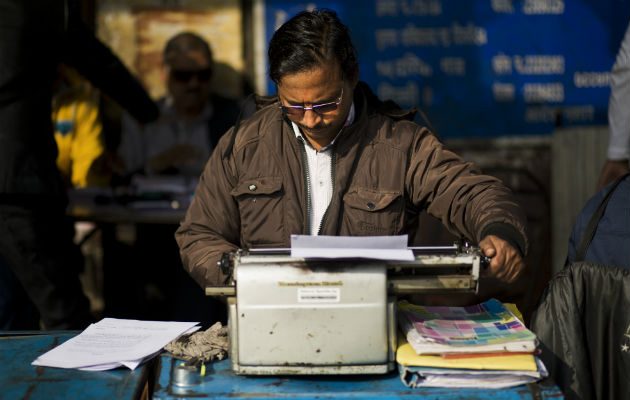 Pocas personas utilizan la máquina de escribir. Foto/ AP