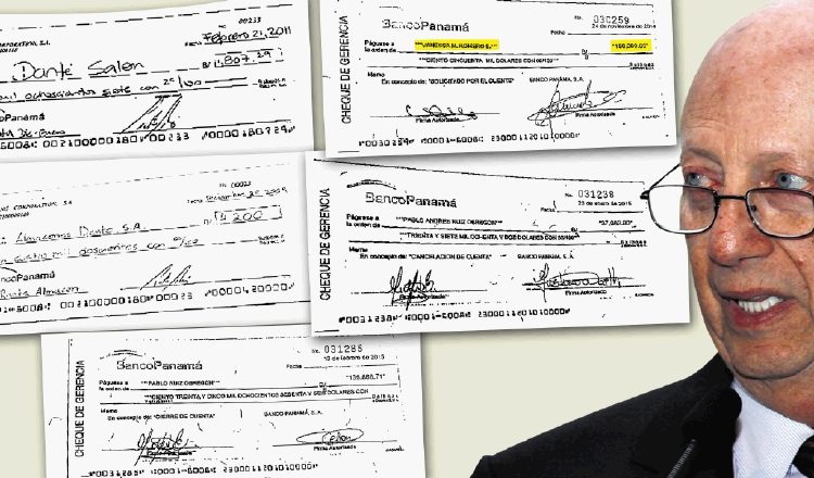 Los cheques a nombre de Ruiz Obregón y  Romero están en el expediente del caso, sin embargo, esta última no fue llamada a declarar. /Foto Archivo