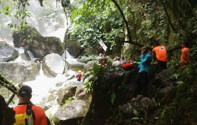 Estaba en el fondo de la cascada. Foto: José Manuel Adames 