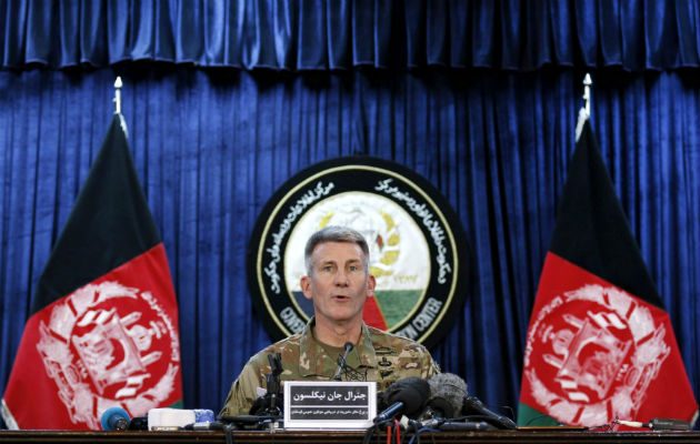 Comandante de la tropas de EE.UU. y de la OTAN en Afganistán, general John Nicholson,