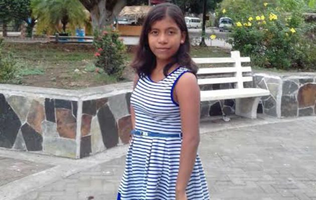La pequeña Arielis Rodríguez.  