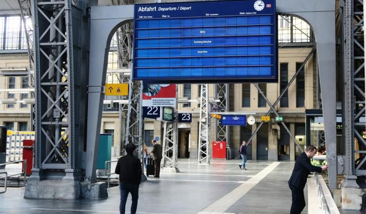 El sistema ferroviario de Alemania fue seriamente afectado. /Foto AP