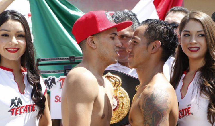 David Sánchez (izq.) junto a Luis Concepción. Boxingscene.com