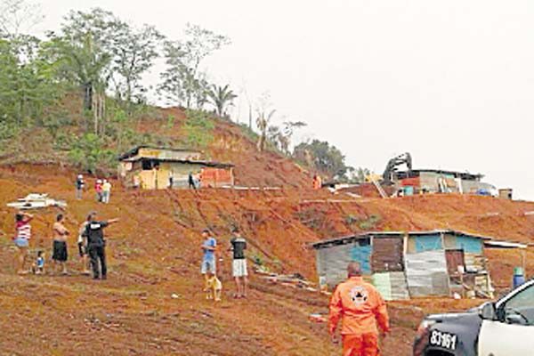 Peligro ante deslizamientos de tierra por lluvias en La Chorrera