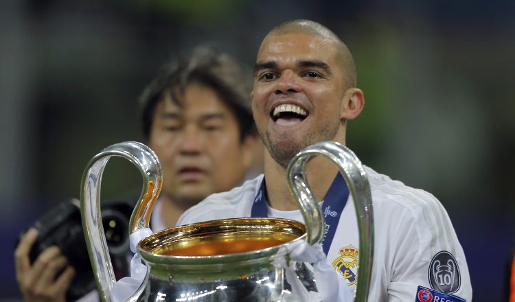 Pepe  fue parte de la undécima Champions de los merengues. /Foto AP
