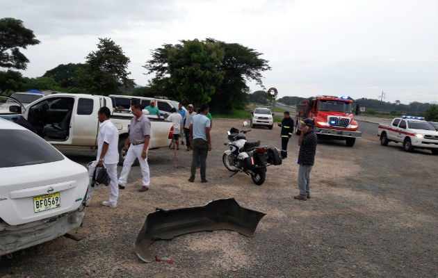 El accidente pudo ser trágico tras una triple colisión en Río Grande. Foto: 