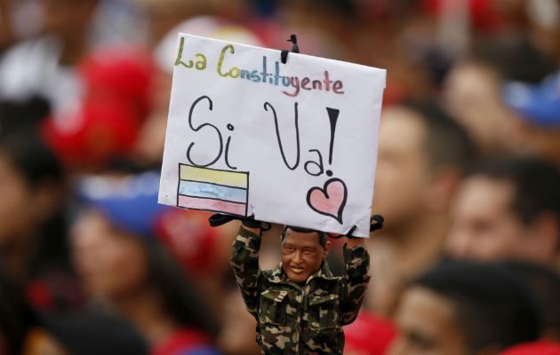 Apoyo a la constituyente impulsada por Nicolás Maduro. Foto/ AP