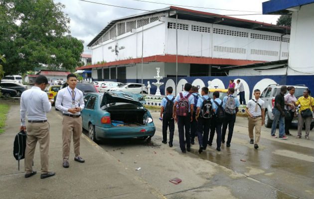 En este accidente no hubo heridos, pero sí daños materiales- Foto: Delfia Cortez