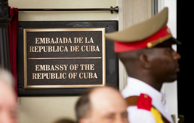 Embajada cubana en EE.UU. Foto: AP.