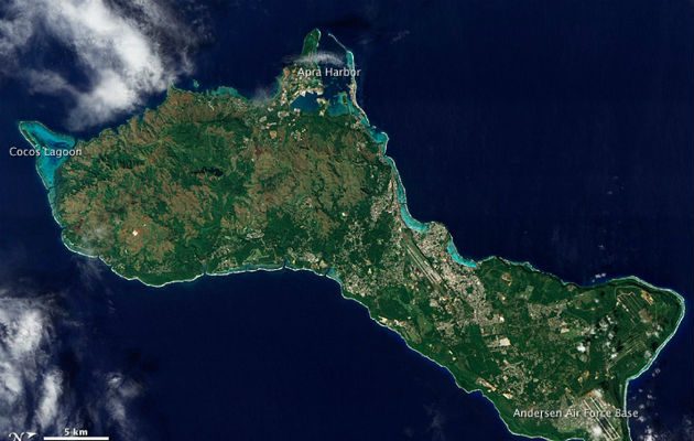 Imagen de la isla de Guam. Foto/ EFE