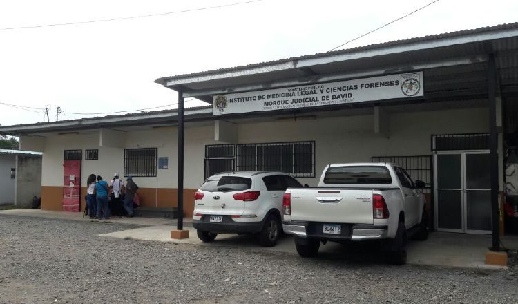 Morgue Judicial en David. Se investiga la causa del accidente. /Foto José Vásquez