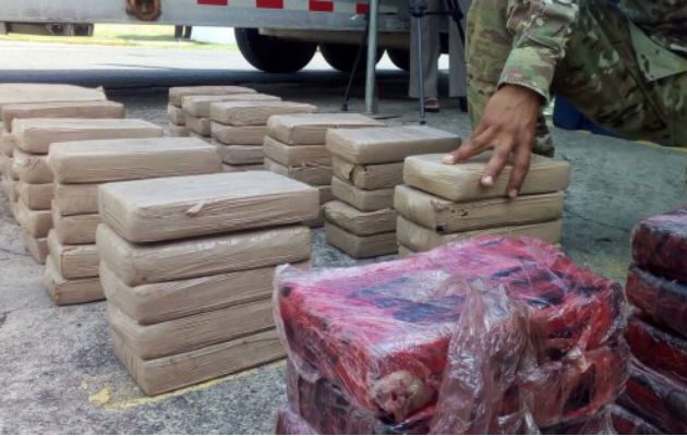 Otra considerable cantidad de droga incautada en los últimos días. Foto: @SENANPanama