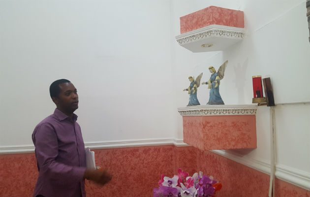 Se llevaron donde se guarda el copón con las hostias consagradas. Foto: Delfia Cortez