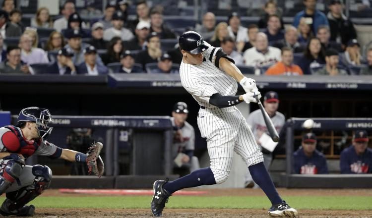 Aaron Judge pegó sendos batazos. /Foto EFE