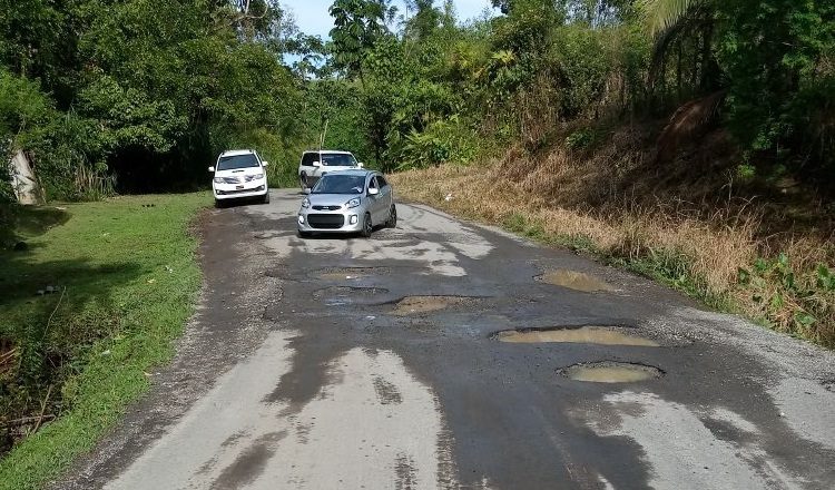 En estas carreteras de producción hay huecos enormes, y en muchas áreas la carretera ya no existe. /Foto José Vásquez 