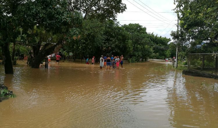 El desbordamiento del río Tonosí nuevamente provoca afectaciones en Los Santos. /Foto Zenaida Vásquez