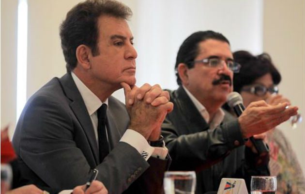 Salvador Nasralla, durante una conferencia de prensa. Fotos: EFE 