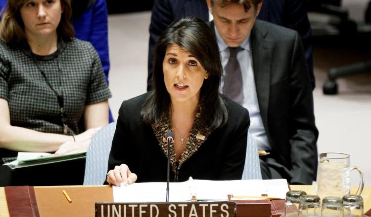 La embajadora estadounidense ante Naciones Unidas, Nikki Haley, hizo una advertencia ante la ONU. /Foto EFE