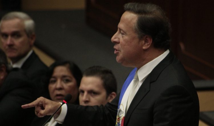 "No voy a permitir que los fantasmas de la narcopolítica o la corrupción regresen y empantanen el futuro de Panamá", dijo Varela el pasado 2 de enero de 2018. /Foto Víctor Arosemena