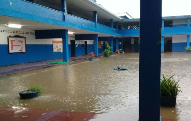 Las escuelas se vieron afectadas.