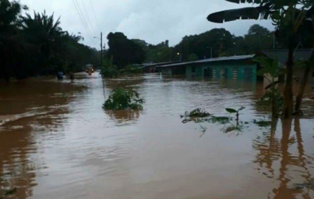 Desborde del río Icacal en las pasadas inundaciones. Fotos: Diómedes Sánchez. 