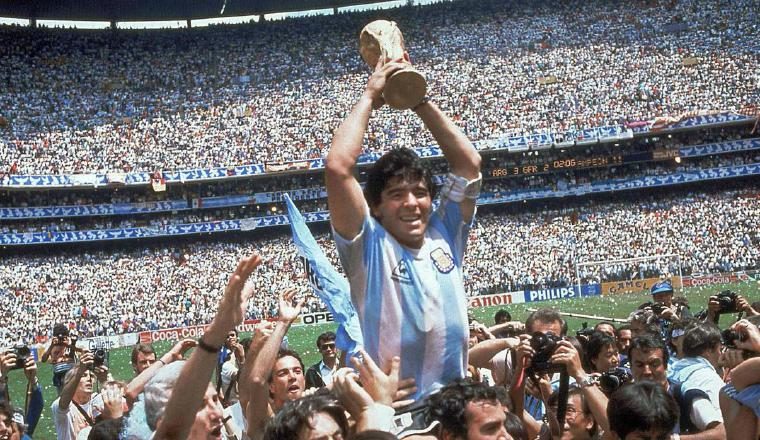 El "Pelusa" llevó a Argentina a conquistar la Copa del Mundial México 1986. /Foto AP