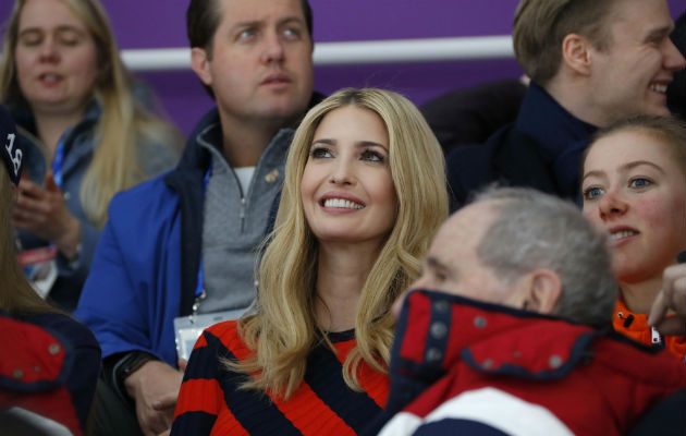 Ivanka Trump, asiste a la fase final de los Juegos Olímpicos de Invierno. FOTO/AP