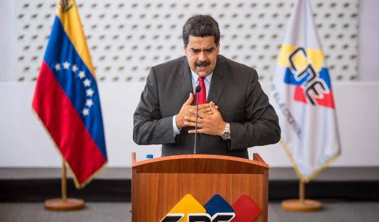 Nicolás Maduro, hace referencia a la situación política en Colombia. EFE