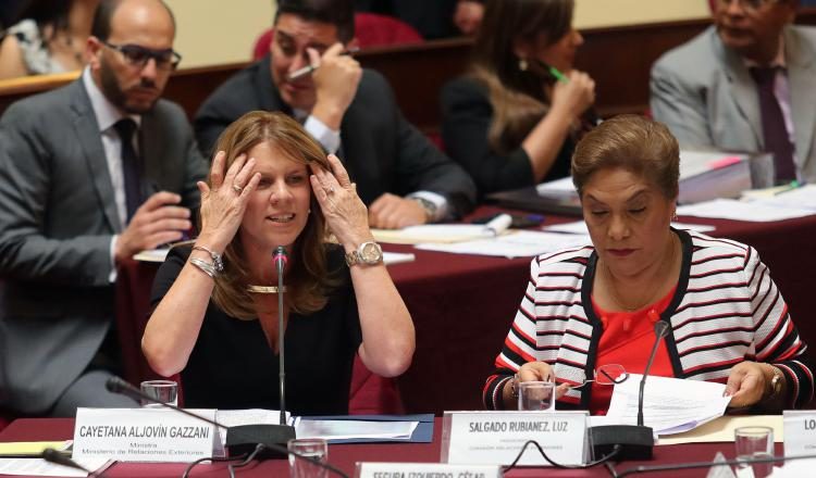 Canciller Cayetana Aljovín. EFE