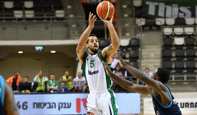 Trevor Gaskins en el Maccabi Hunter Haifa./Foto Maccabi Haifa.