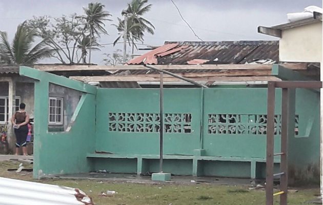 Se dieron voladuras de techo. Foto: Delfia Cortez. 