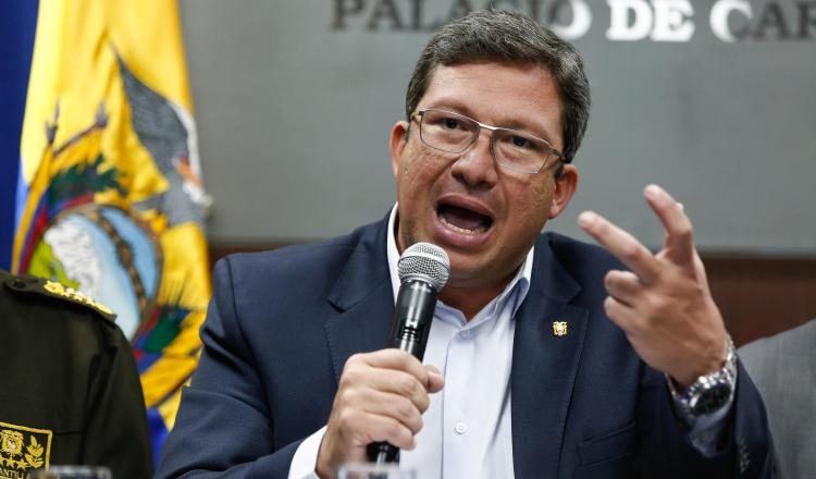 Ministro del Interior de Ecuador, César Navas. EFE
