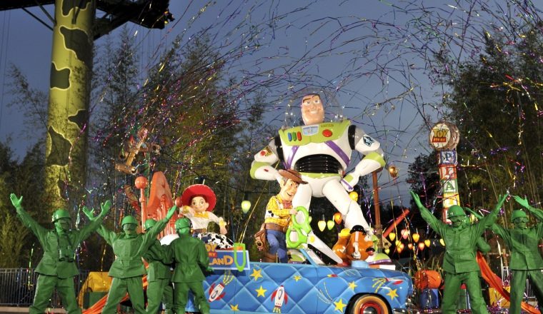 Los juguetes de Andy, el niño de la saga "Toy Story".