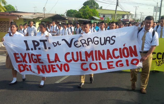 Marcharon en Veraguas. Foto: Víctor E. Rodríguez.