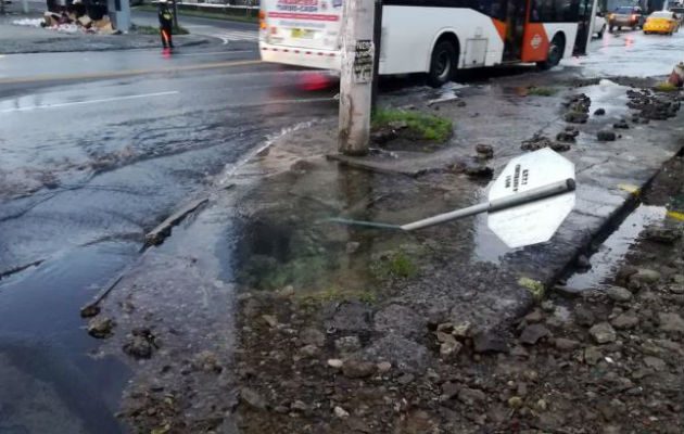 El daño se dio la madrugada de este martes.