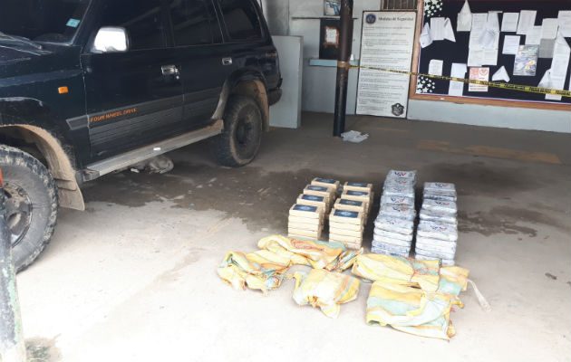 Droga incautada por las autoridades veragüenses. Foto/Melquiades Vásquez 