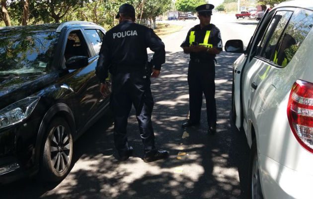  El tránsito en la provincia de Chiriquí, viene realizando operativos. Foto: José Vásquez.  