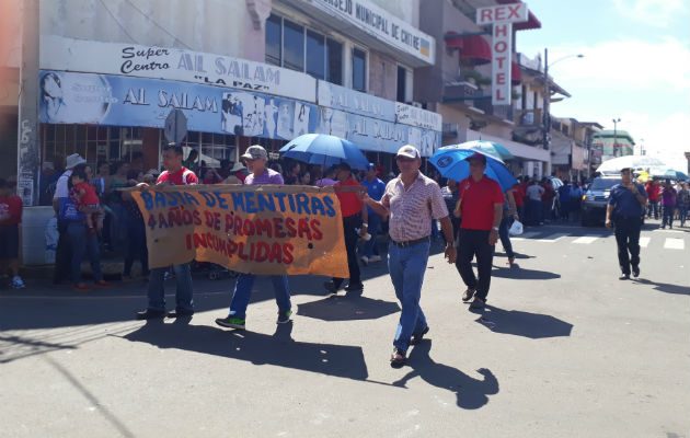 Han mantenido las medidas de presión en las calles chitreanas. Foto: Thays Domínguez. 
