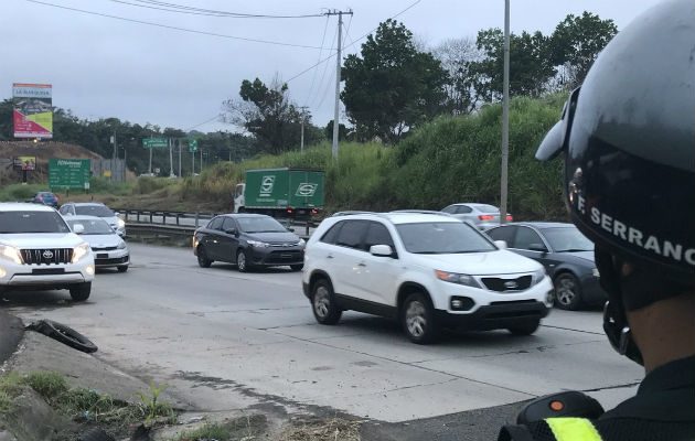 Inspectores de la ATTT en el área. @ATTTPanama