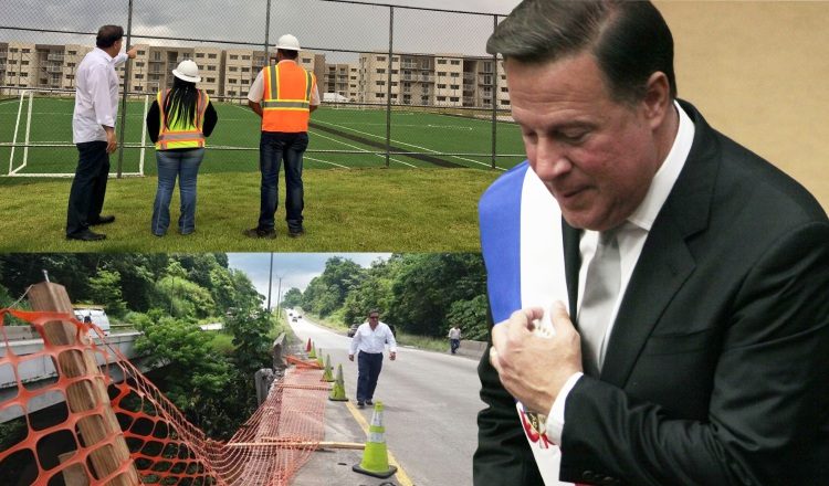 La publicidad estatal dice que se entregaron 400 apartamentos en Arraiján, y que van 2,000 kilómetros de carretera construidas. Ambas afirmaciones son falsas. /Foto Archivo